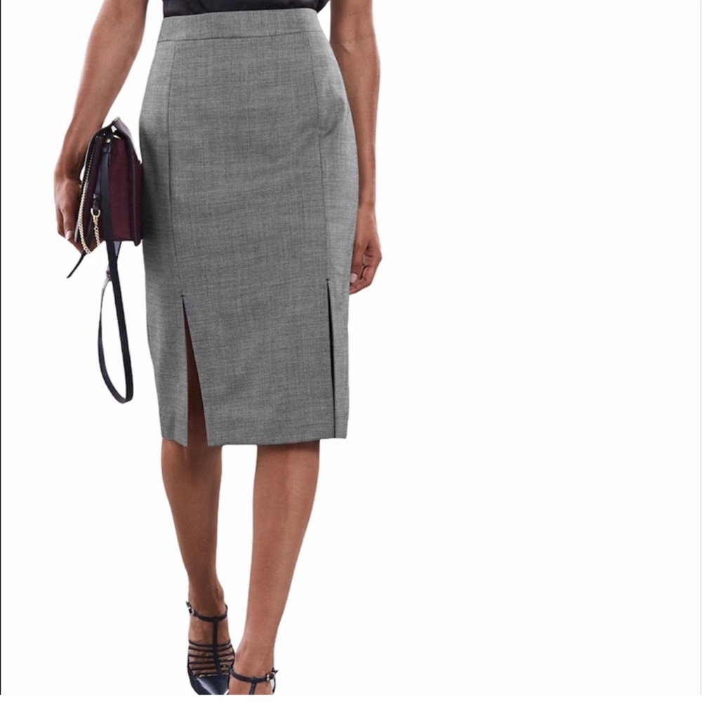 REISS high waisted pencil skirt. Split front hem. Sz 6 NWT excellent condition